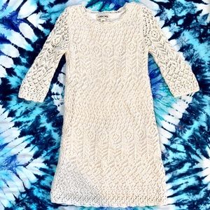 Girls 6-6x White Crochet Dress/Tunic
